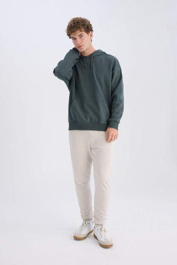 Спортивные штаны Jogger Slim Fit с узким кроем, кружевной талией, эластичными штанинами, карманом на молнии - Defacto фото 3
