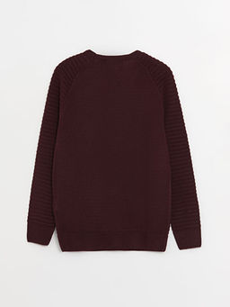 Bisiklet Yaka Uzun Kollu Erkek ?ocuk Triko Kazak - Waikiki фото 2