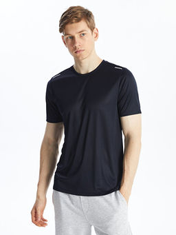 Bisiklet Yaka K?sa Kollu Erkek Spor Dokulu Ti??rt