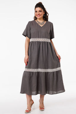 Платье ANELLI 55 пепельное кружево