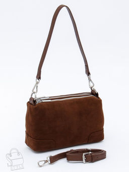 Сумка женская кожаная 5555PEF cocoa Polina&Eiterou  в Новосибирске