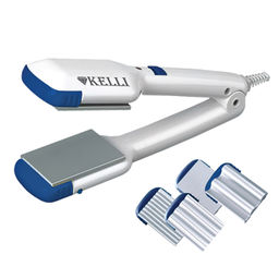 Плойка для волос "Kelli" 1 устройство для 4 фасонов прически: прямые волосы, глубокие волны, обычные кудри и микро-кудри, сменные алюминиевые пластины, оптимальная и стабильная температура нагрева, световой индикатор питания, мощность: 220-240В, 50Гц