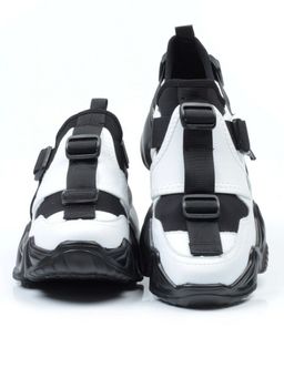 05-FDG103-2P WHITE/BLACK Кроссовки женские (натуральная кожа, текстиль) - No name фото 11