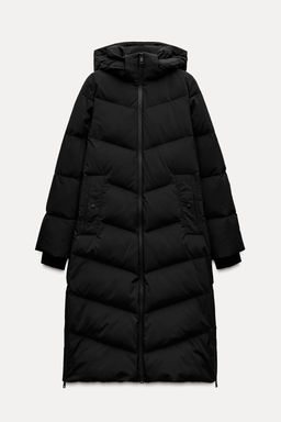 WATER- AND WIND-PROOF HOODED PUFFER JACKET - Zara фото 5