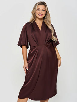 Платье 0426-1ам_У горький шоколад