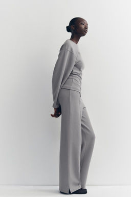 FITTED INTERLOCK SWEATSHIRT - Zara фото 14