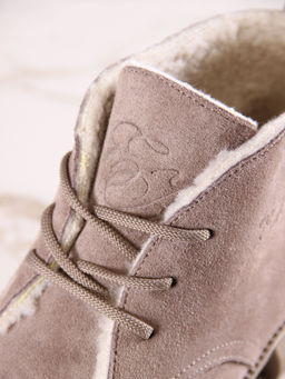 Ботинки 308.патрицияka.Капучино замша R/шерсть