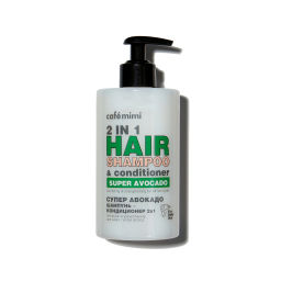 CAFE MIMI Super fruit Шампунь-кондиционер для волос 2 в 1 СУПЕР АВОКАДО, 450мл