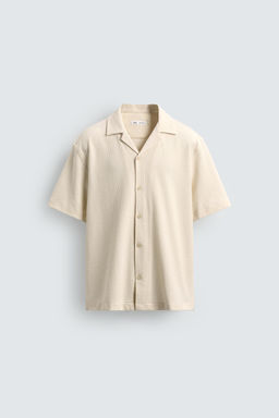 JACQUARD SHIRT WITH RUFFLE TRIM - Zara фото 7