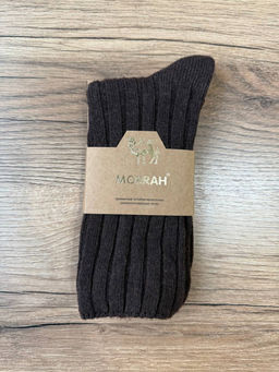 C1133 Носки, 1 пара (термо, верблюжья шерсть) КОРИЧНЕВЫЙ