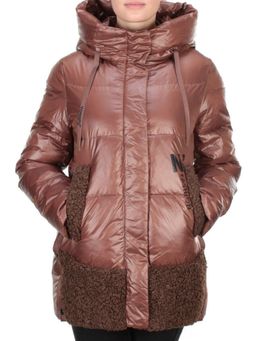 0706 BROWN Куртка зимняя женская PAR TEN (200 гр. холлофайбера) - Fashion фото 2