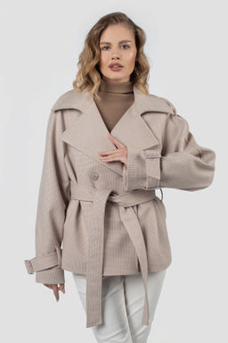 01-12223 Пальто женское демисезонное (пояс) - El podio фото 6