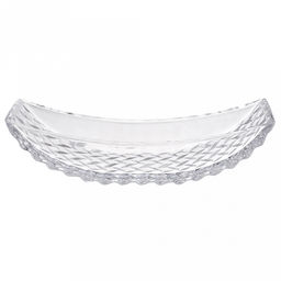 Блюдо стеклянное "Ладья зигзаг" 29,6х11,4х7,5см, 600мл, в коробке (Китай)