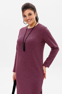 Платье ANELLI 1498/1 кармин  фото 8