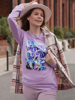 авторский удлинённый свитшот со вставкой , джемпер, футер - Sahar art lab фото 5