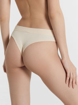 Цена за 2 штуки! Трусы женские бразилиана в бежевом цвете жасмин 412492 - Mark formelle фото 5