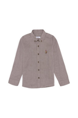 U. S. Polo Assn Базовая рубашка кокосового цвета с длинными рукавами для мальчика - U.s. polo assn фото 4