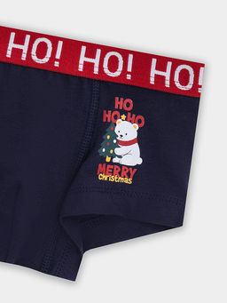 Цена за 2 штуки! Трусы боксеры для мальчиков с новогодним принтом - Mark formelle фото 2