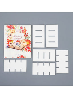 Цена за 5 шт. Коробка для конфет, кондитерская упаковка, 16 ячеек, «Классному учителю» 17.7×17.7×3.8 см