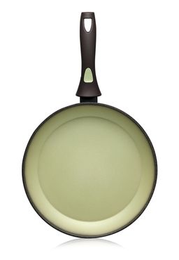 Сковорода с антипригарным покрытием, цвет авокадо, 20 см