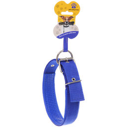 Цена за 3 шт. Ошейник для собак однотонный "ЗООЛЕНД БРО", цвет синий, 3*59см (бирка)