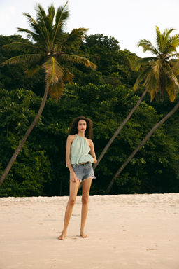 EMBROIDERED GAUZE TOP - Zara фото 19