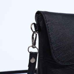 Сумка-клатч на магните, длинный ремень, цвет чёрный - Simaland фото 5