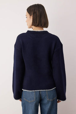 Teen K?rm?z? Yumusak Dokulu Desenli Triko Kazak TWOAW26KZ00150 - Trendyolmilla фото 10