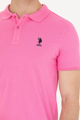 Мужская розовая базовая футболка - U.s. polo assn фото 7