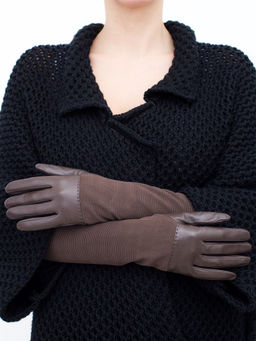 Перчатки женские б/п IS01015 taupe - Eleganzza фото 4