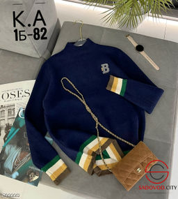 Пуловер женский оверсайз