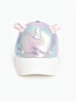 3D Aplike Detayl? K?z ?ocuk Kep ?apka