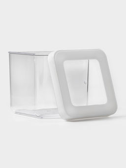 Ёмкость для хранения сыпучих продуктов IDEA «Степ», 650 мл, 10×9.5, пластик, крышка белая