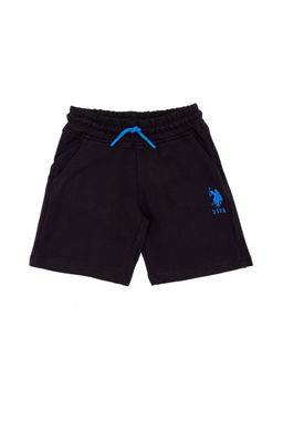 Черные вязаные шорты для мальчика - U.s. polo assn фото 4