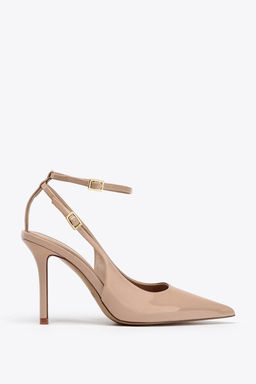 PATENT EFFECT SLINGBACK HIGH HEELS - Zara фото 6