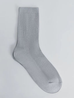 Базовые носки в рубчик средней длины / Zarina