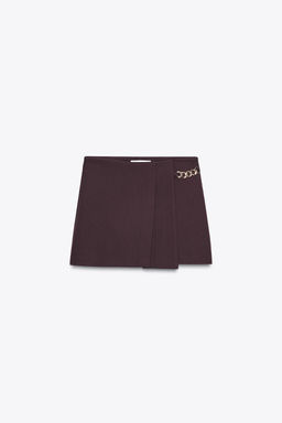 PLEATED CHAIN BERMUDA SHORTS - Zara фото 6