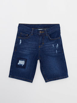 Y?rt?k Detayl? Pamuklu Erkek ?ocuk Jean ?ort