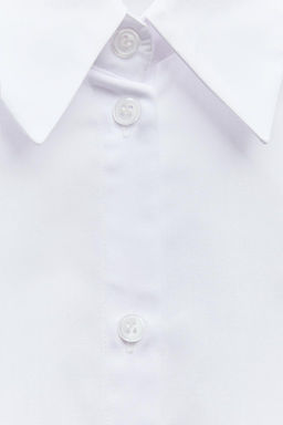 POPLIN SHIRT WITH SIDE STRIPE - Zara фото 6