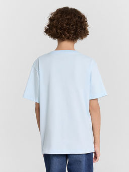 Футболка для мальчиков голубая с принтом - Mark formelle фото 3