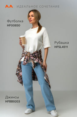 Женская футболка из футера Happyfox