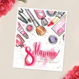 Цена за 10 шт. Мини?открытка С 8 марта, 8?10 см