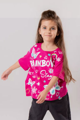 CRB wear/CWKG 63730-25-389 Футболка для девочки,ягодный/Ex.Cherubino  фото 3