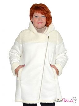 Жакет-дубленка Модель №1384 размеры 44-84 - Plusmoda фото 17