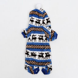 Комбинезон Олени с капюшоном, размер L (ДС 35 см, ОГ 45 см, ОШ 35 см), голубой - Simaland фото 12