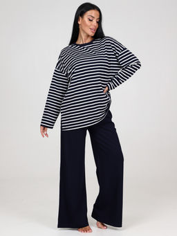 954 ЖЕНСКИЙ КОСТЮМ (брюки) (Темно-синий) - А-дина фото 3