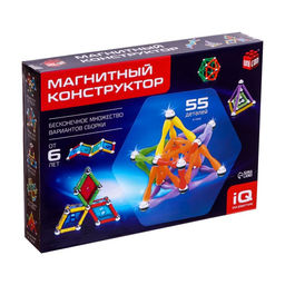 Конструктор магнитный Необычные фигуры, 55 деталей - Unicon фото 6