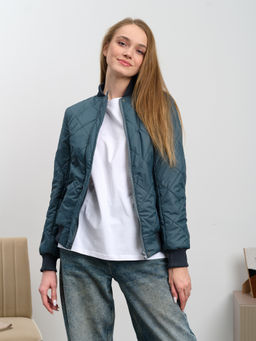 Женский бомбер "ED-06" серый