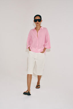 CAMISA MANGA CORTA ZW COLLECTION / Rosa
