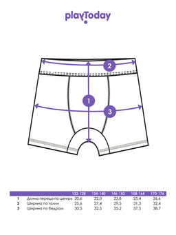 Трусы-боксеры PlayToday Underwear для мальчика набор 2 шт хлопок с эластаном черный  фото 3